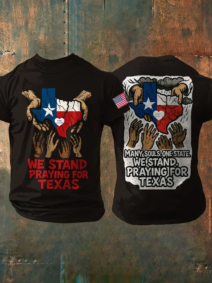 We Stand Praying For Texas T-Shirt Support Texas Shirt Gifts For Him