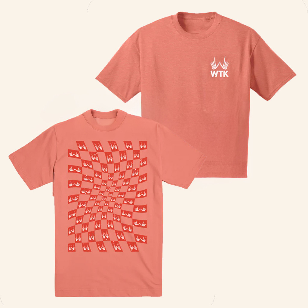 We The Kings Merch Checkerboard T-Shirt Gift Ideas For Rock Music Lovers