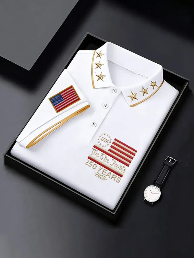 We The People 1776 2026 America 250th Anniversary Polo Shirt US Patriot Clothing Dad Gifts We The People 1776 2026 America 250th Anniversary Polo Shirt US Patriot Clothing Dad Gifts