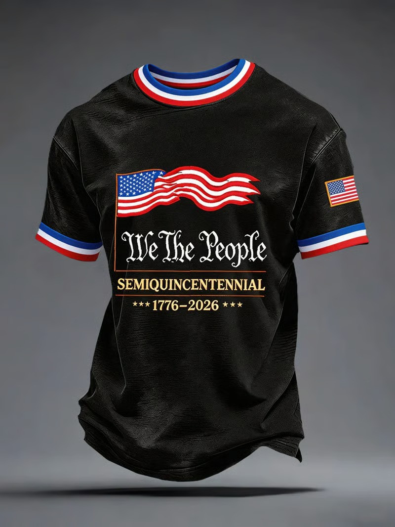 We The People 1776 2026 T-Shirt 250 Years Of Freedom Clothes American Flag Shirt Patriotic Gift