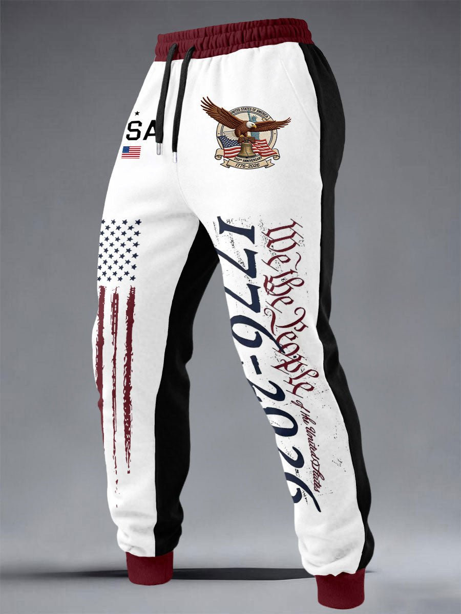 We The People 250 Year Anniversary United States Of America Sweatpants Patriotic Clothing