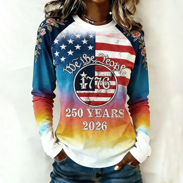 We The People 250 Years 1776 2026 Long Sleeve Shirt Fourth Of July Clothing