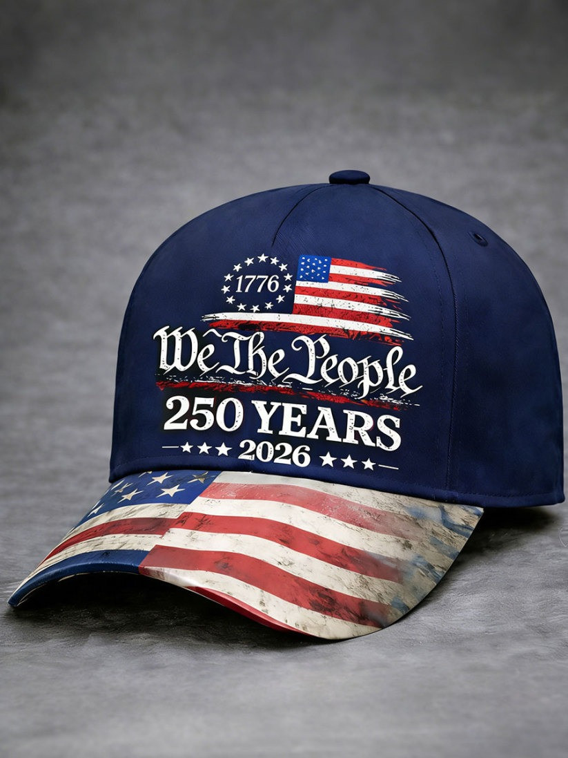 We The People 250 Years 2026 Hat American Flag Baseball Cap Independence Day Gift