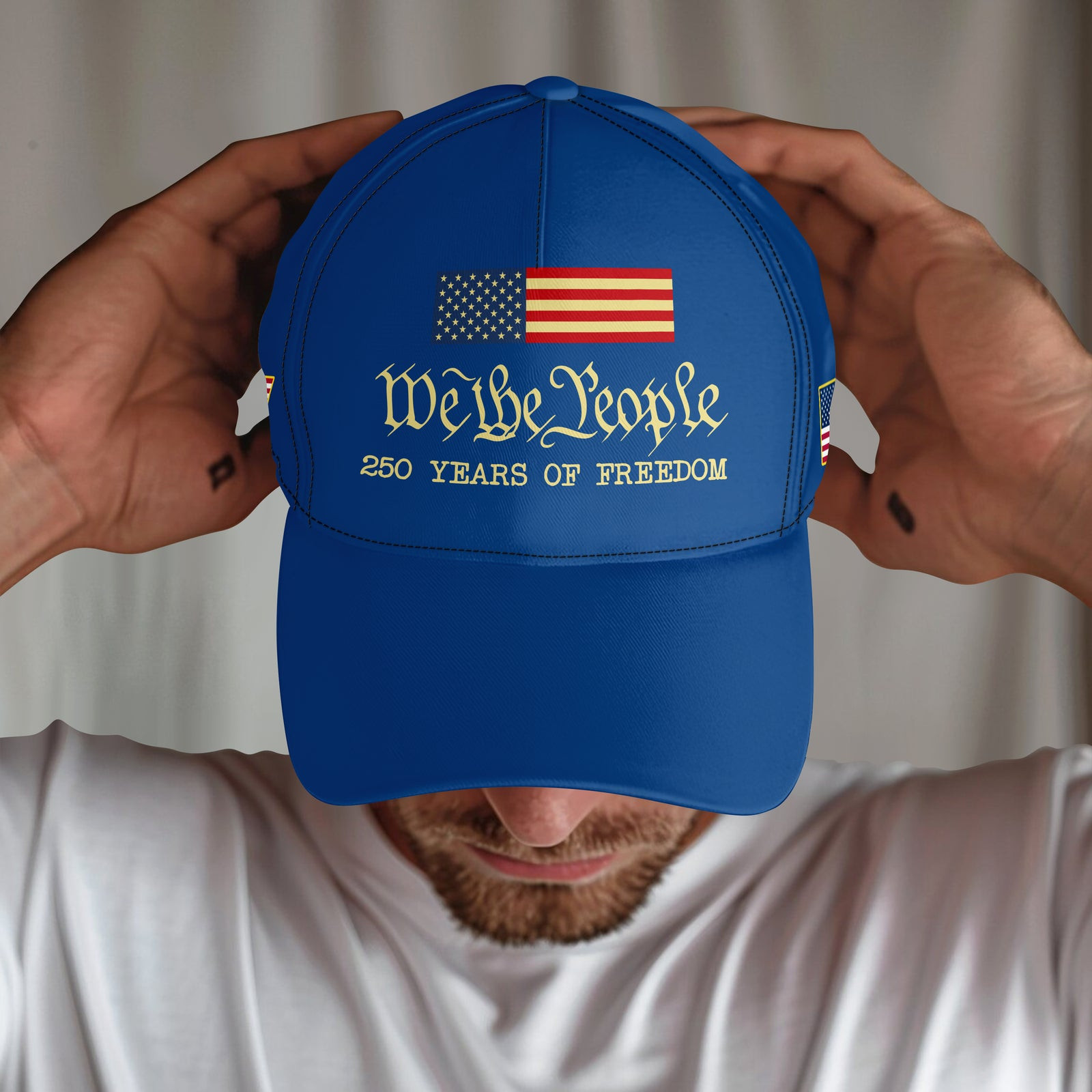 We The People 250 Years Of Freedom Aop Cap America 250 Merchandise Patriotic Fathers Day Gifts
