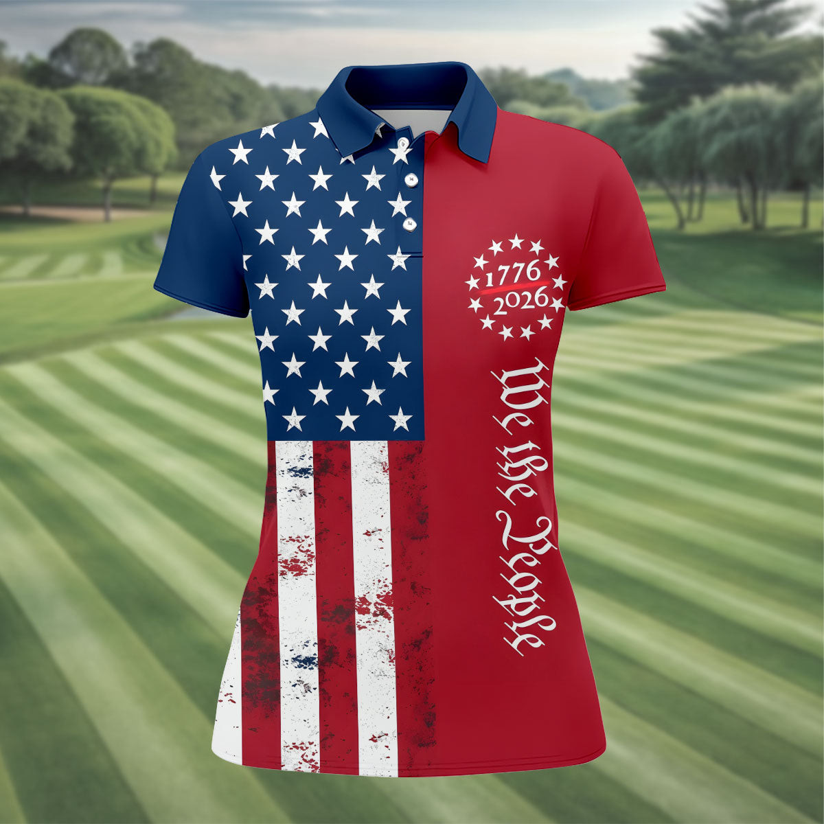 We The People 250 Years Polo Shirt Patriotic 4th Of July Merch Gift For Bestie