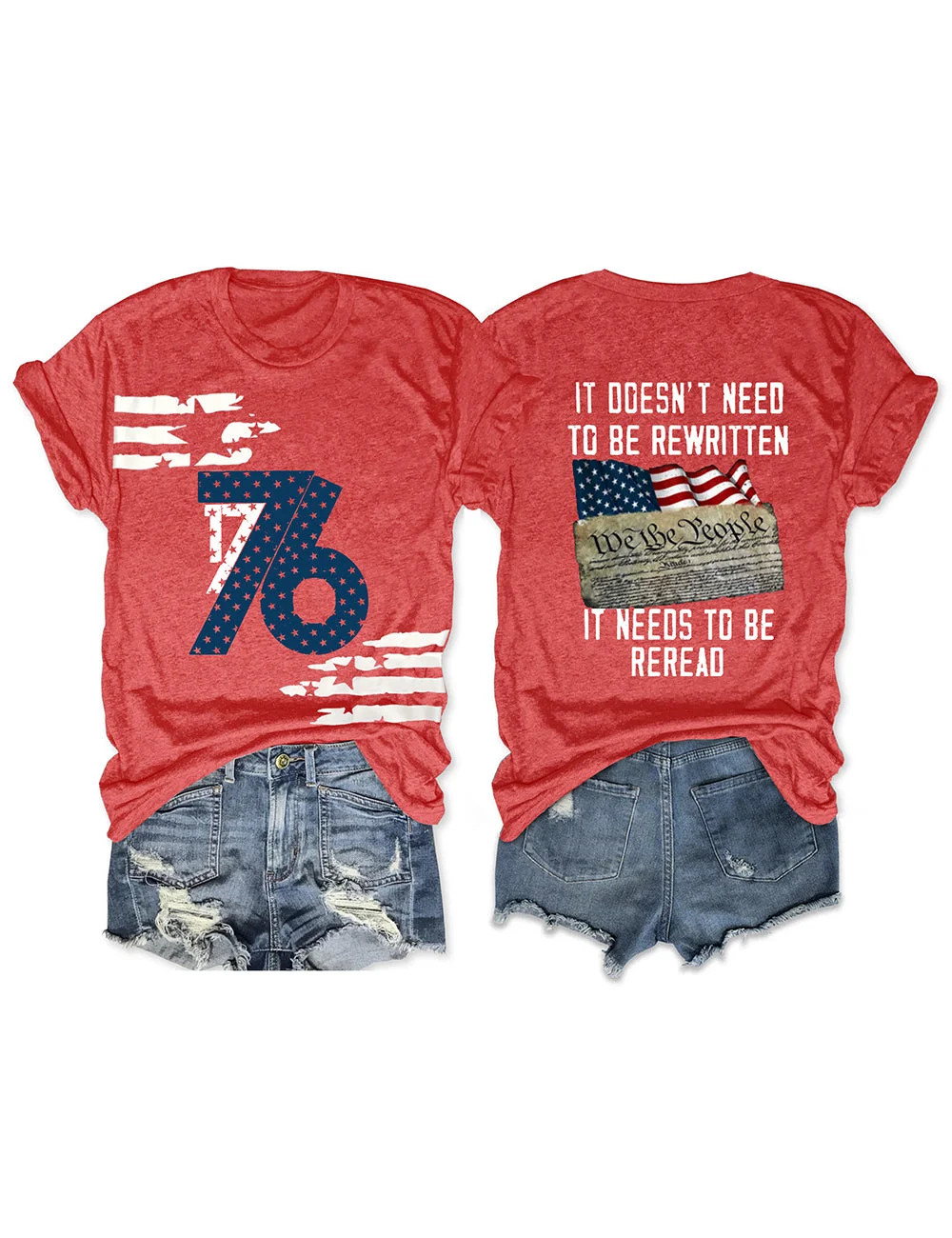 We The People 4th Of July 1776 T-Shirt America's Birthday Shirt Patriotic Gift Ideas