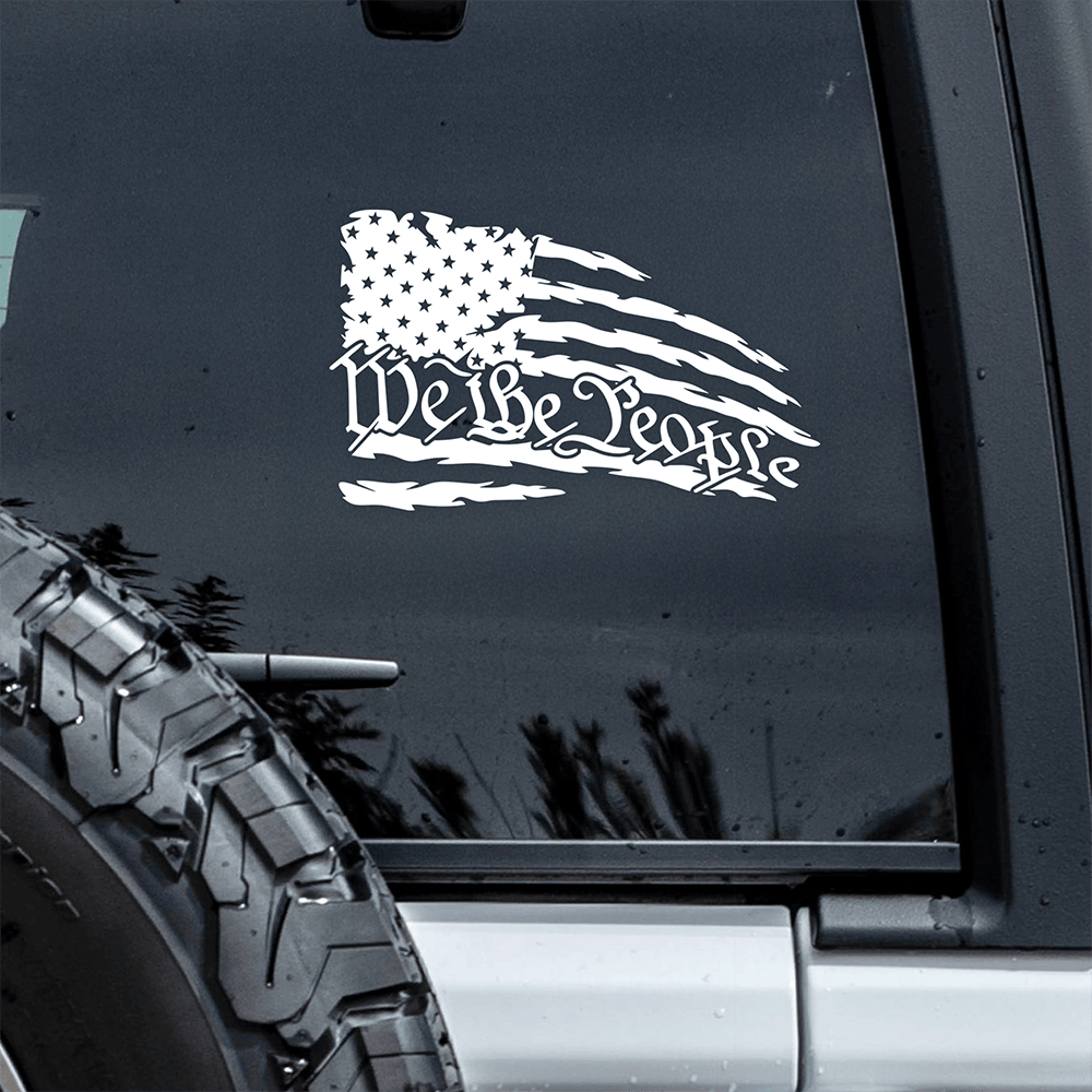 We The People American Flag Car Window Decal Sticker America's 250 Birthday Gift For Father