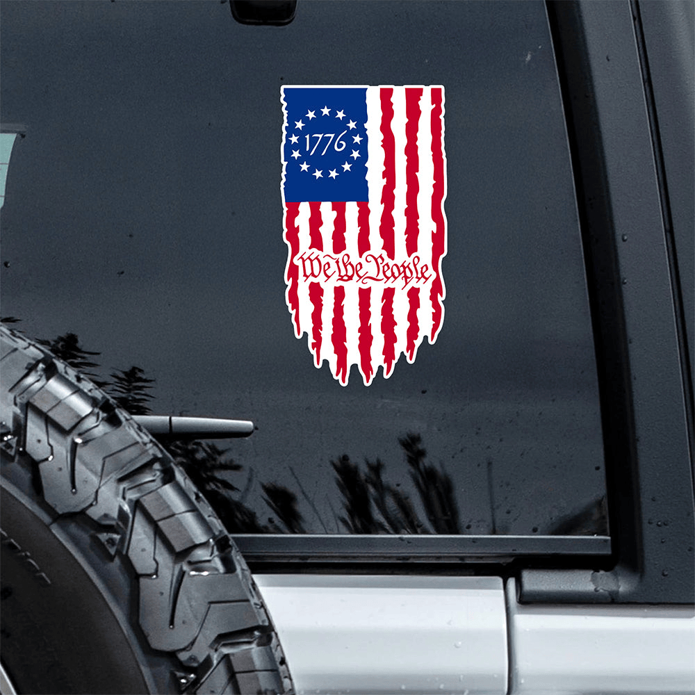 We The People Car Window Decal Sticker Fourth Of July Present Ideas