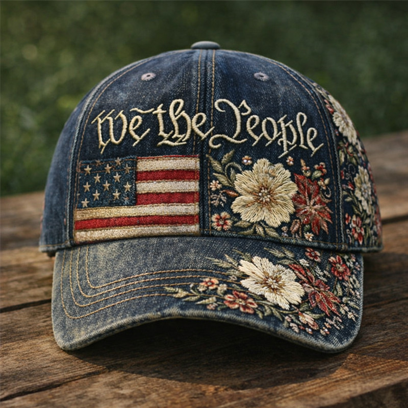 We The People Floral Hat 250Th Anniversary Baseball Cap 1776 2026 Merch