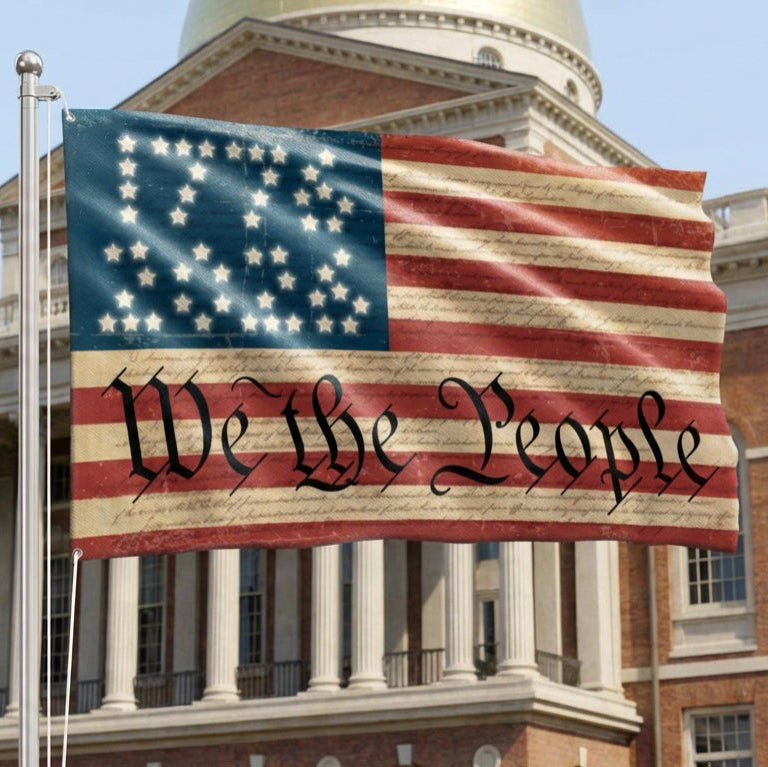 We The People Grommet Flag 1776 2026 250th Anniversary USA Patriotic Betsy Ross Decor Gift