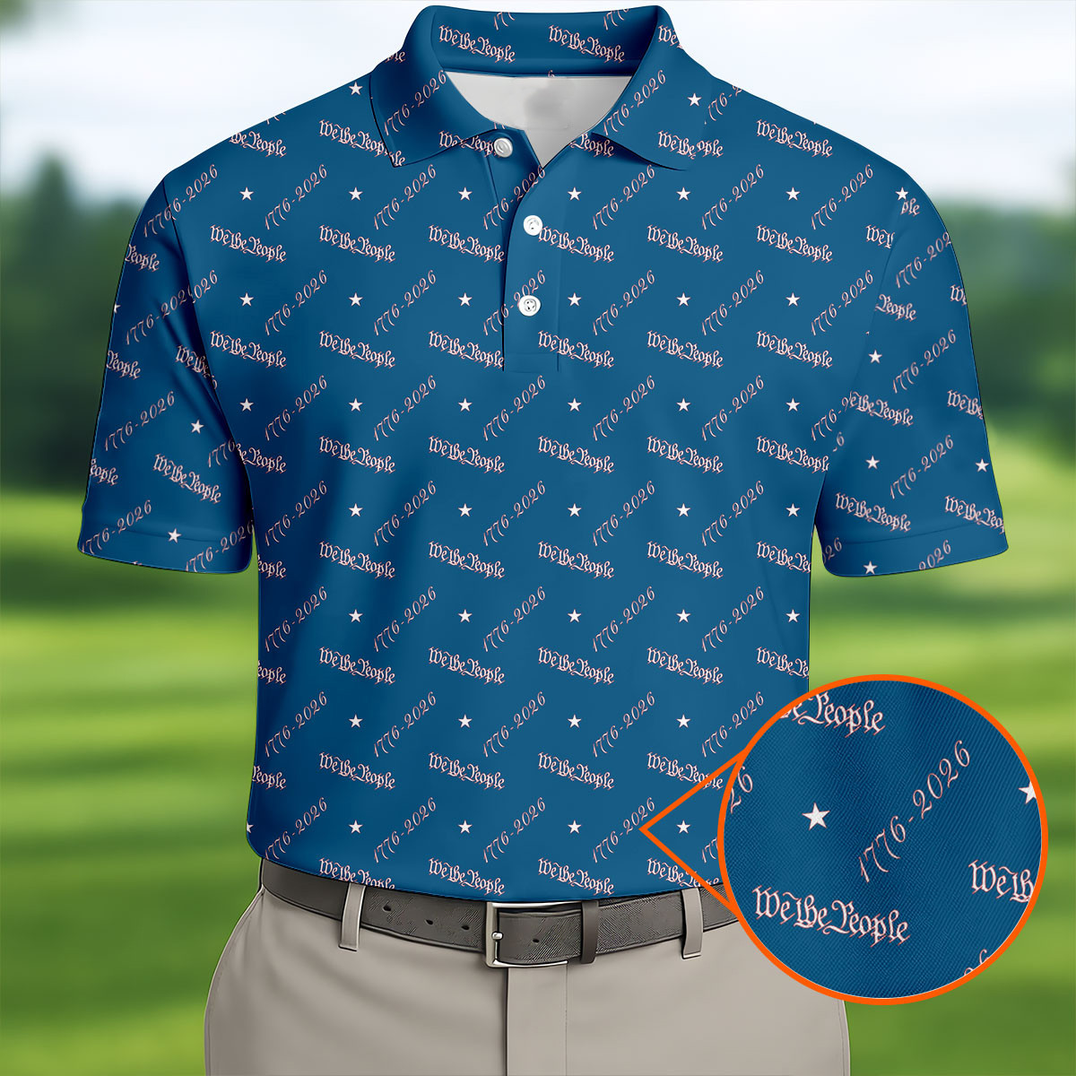 We The People Polo Shirt Independence Day 1776 2026 Clothing Cool Gifts For Dad