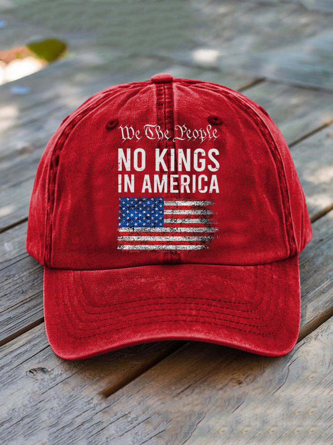 We The People Serve No Kings Hat Anti Trump FDT Cap Gifts For Father