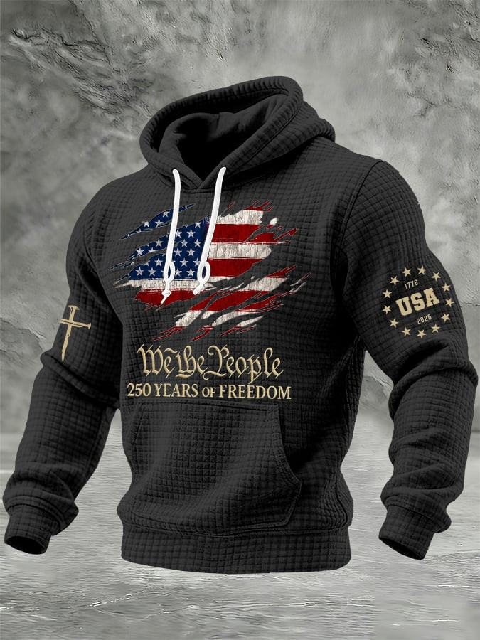 We The People USA 250 Years Of Freedom Hoodie 250th Anniversary Patriotic Apparel Him Gifts