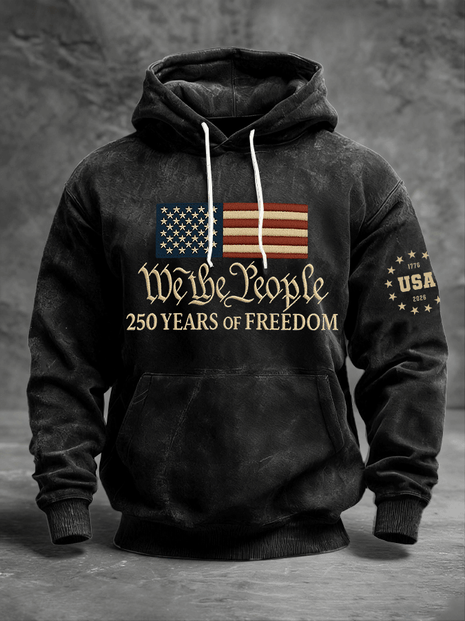 We The People USA 250 Years Of Freedom Hoodie Patriotic 1776 2026 Merch Gifts For Him