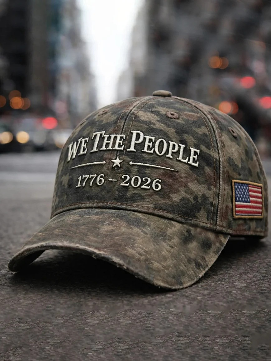 We The People USA Hat 1776-2026 Military Cap Patriotic American Flag Hat Independence Day Gift