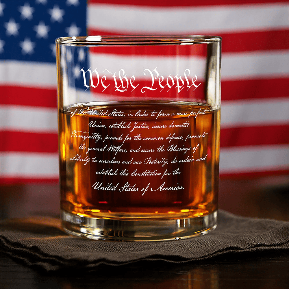 We The People Viral Quote For 250 Years Of Freedom Whiskey Glass Fourth Of July Gift For Brother