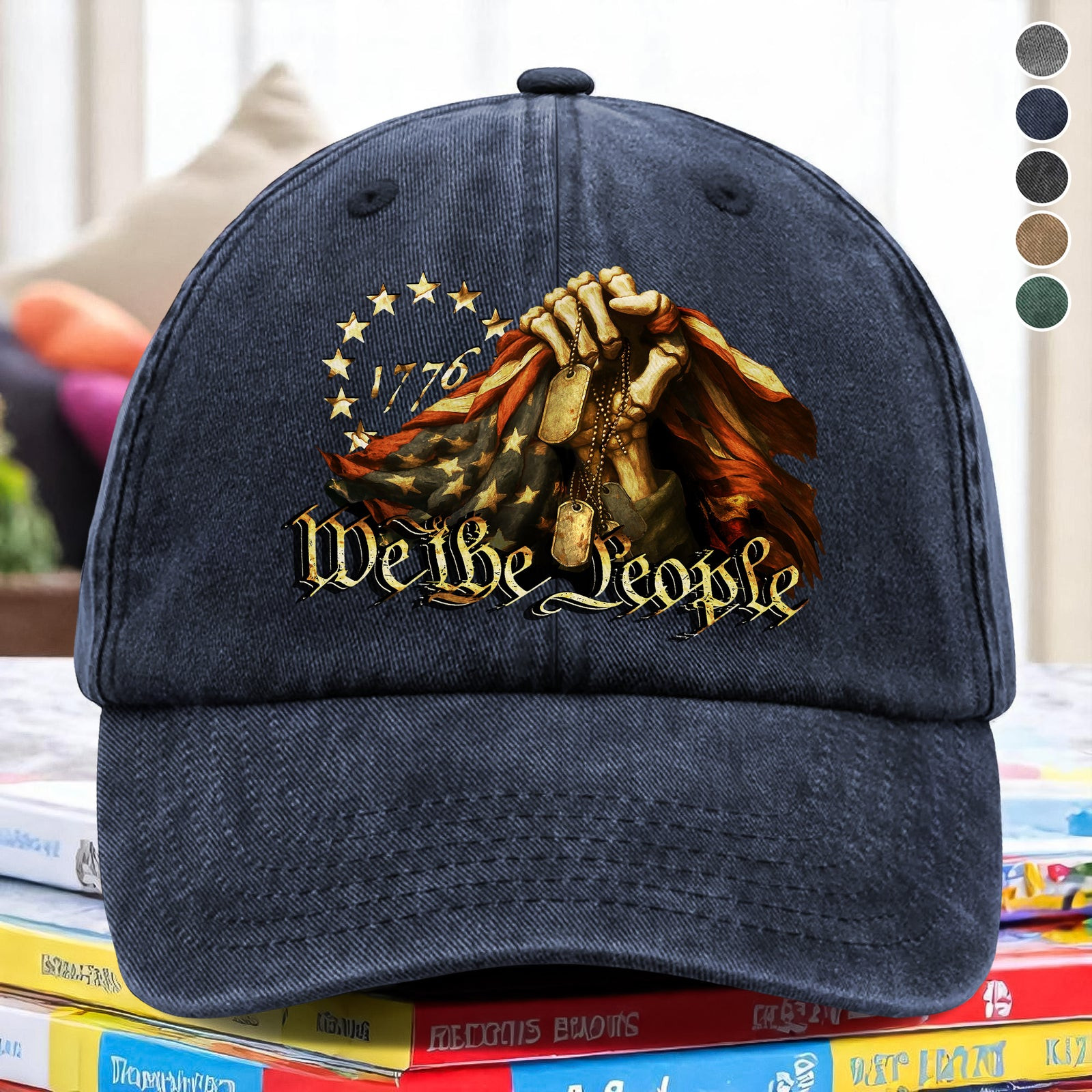We The People Washed Denim Baseball Cap Ho82 America 250 Merchandise Patriotic Mothers Day Gifts