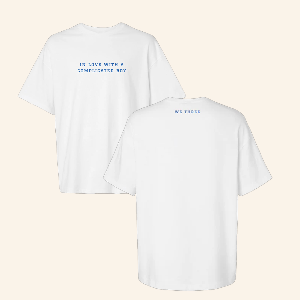 We Three Merch In Love With A Complicated Boy T-Shirt Christmas Gift Ideas For Friends
