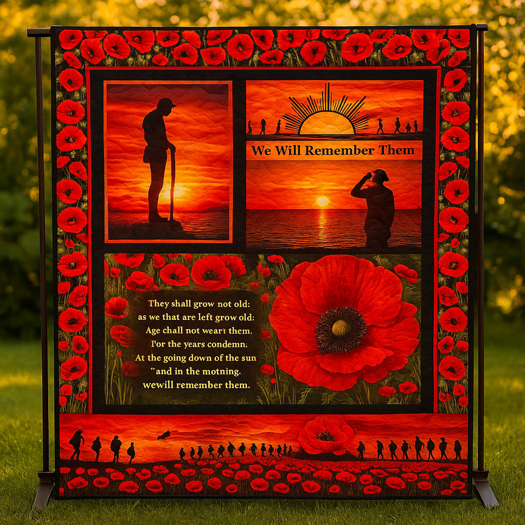 We Will Remember Quilted Blanket Best Couch Throw BlanketBest Presents For Wife For Christmas