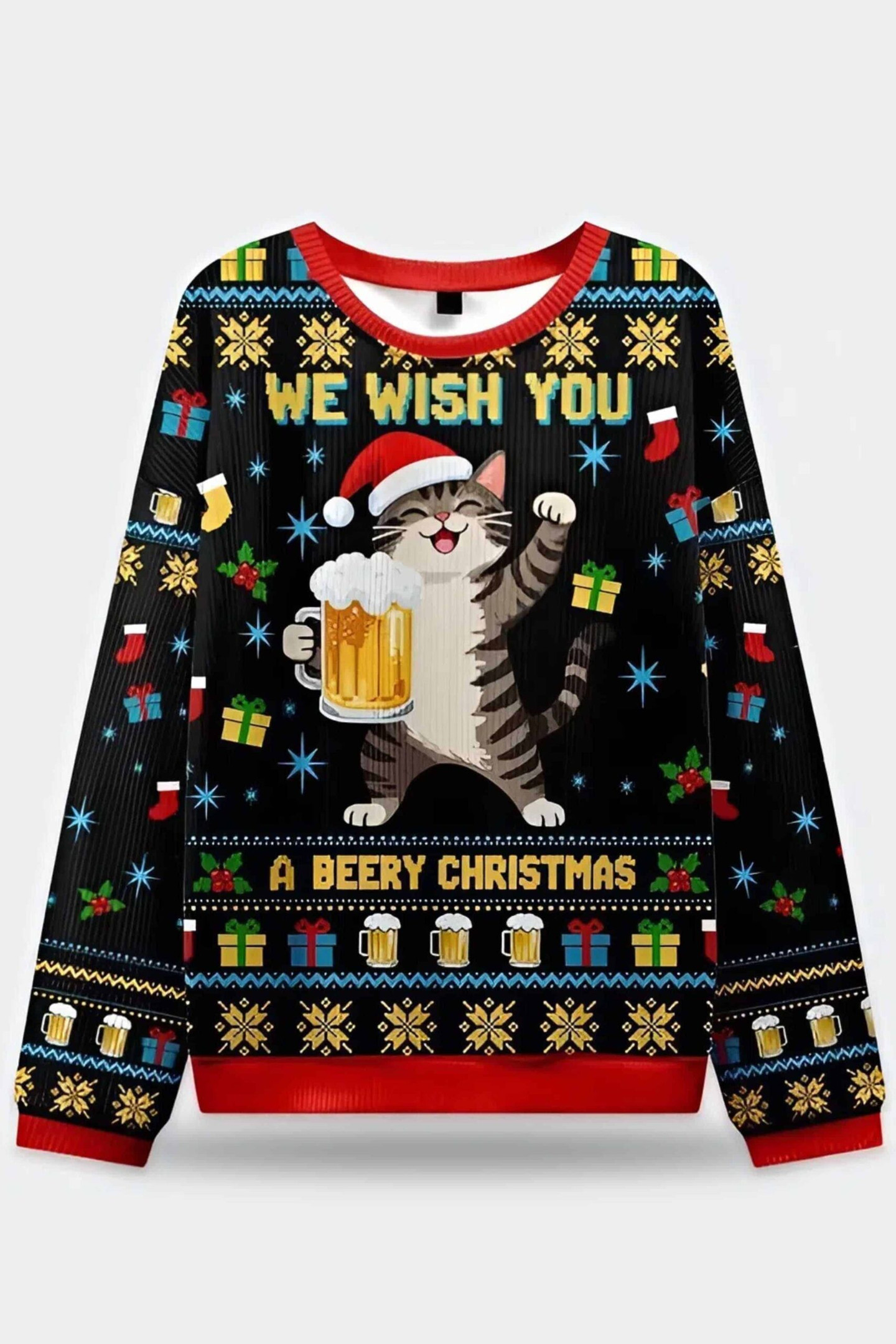 We Wish You A Beery Christmas Ugly Sweater Gifts For Best Friend
