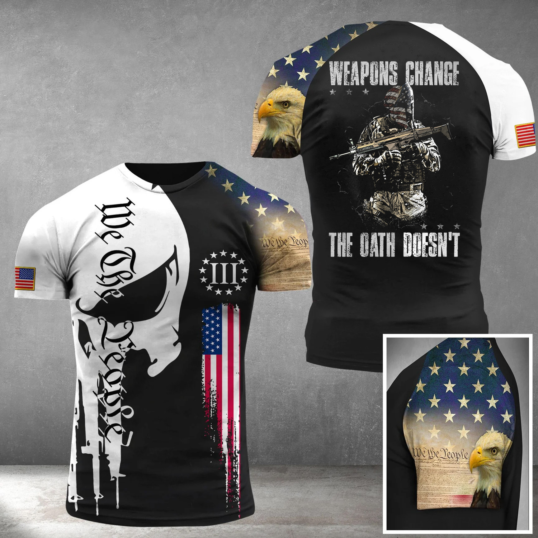 Weapons Change The Oath Doesn't Shirt We The People Veteran Tee Shirt Gift Ideas For Father