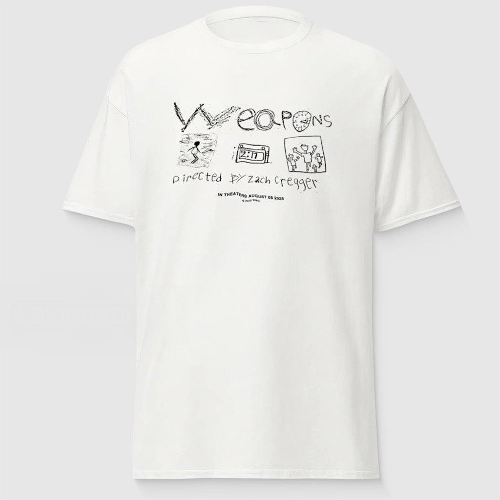 Weapons Movie Merch White T-Shirt Gifts For Friends Weapons Movie Merch White T-Shirt Gifts For Friends