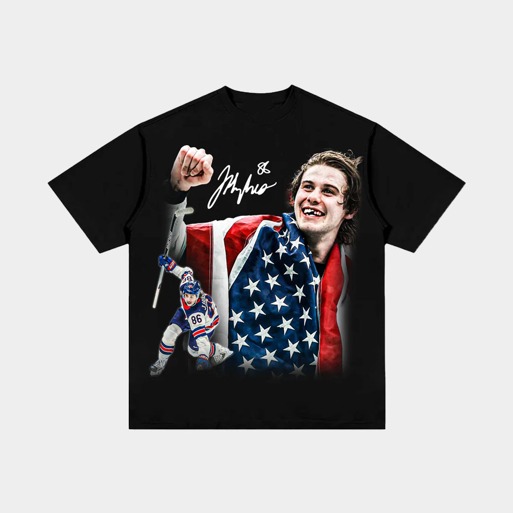 Wear Game Threads Merch 2026 Jack Hughes Golden Goal T-Shirt Winter Olympics Apparel For Fan