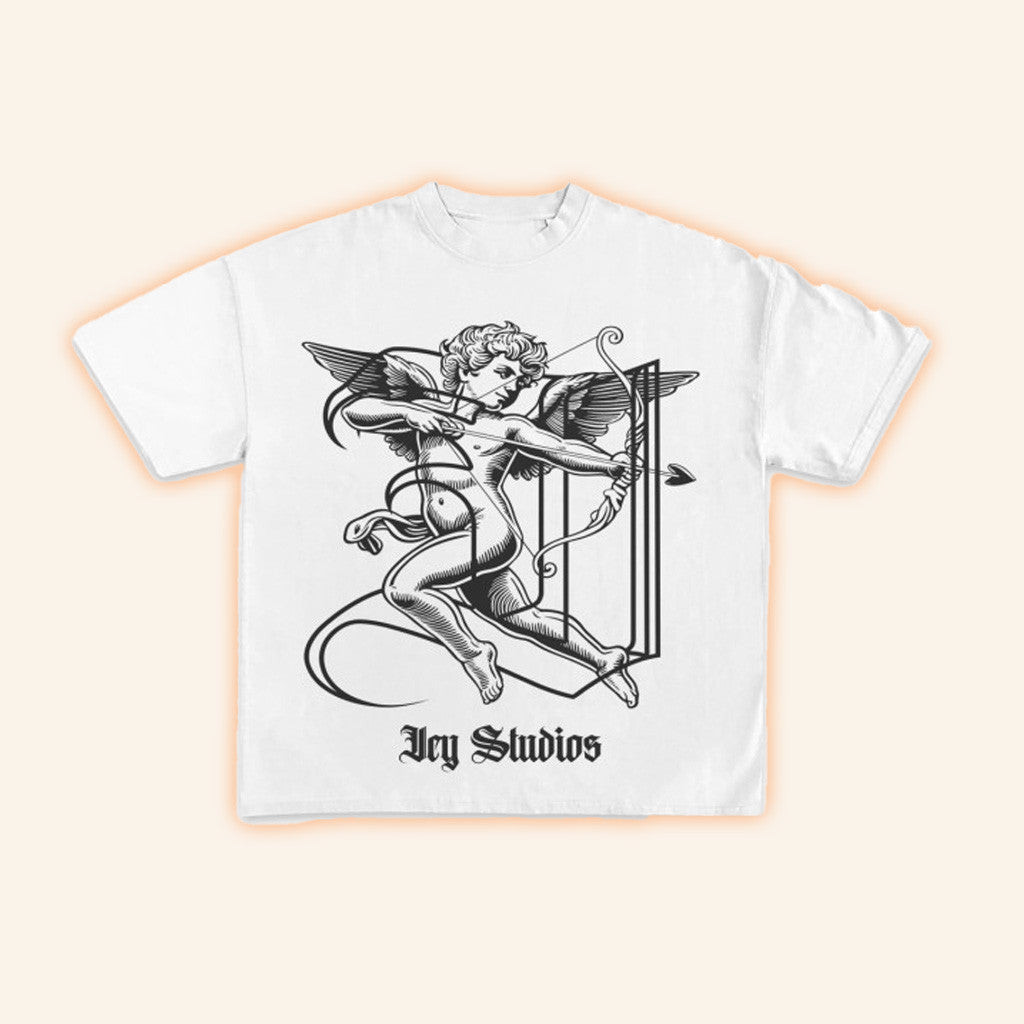 Wear Icy Merch Cupid White Graphic Cropped Shirt Gifts For Wife Wear Icy Merch Cupid White Graphic Cropped Shirt Gifts For Wife