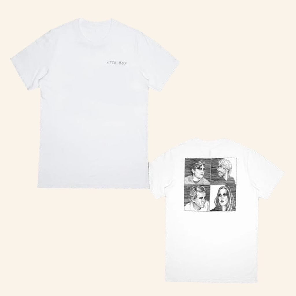 Weare Atta Boy Merch Four Portrait White T-Shirt Music Related Gifts For Guys Weare Atta Boy Merch Four Portrait White T-Shirt Music Related Gifts For Guys