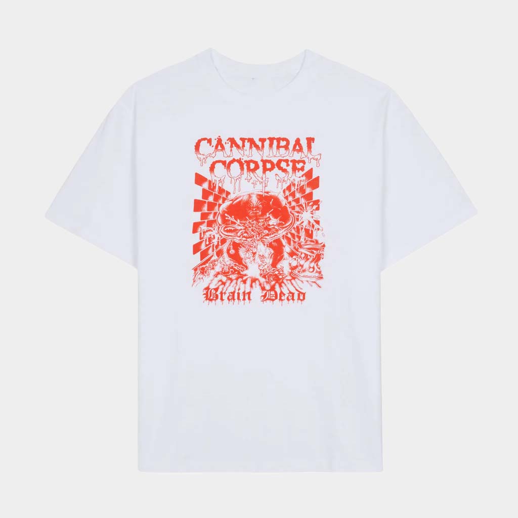 Wearebraindead Merch Brain Dead X Cannibal Corpse Splatter Brain T-Shirt Gift Ideas For Husband