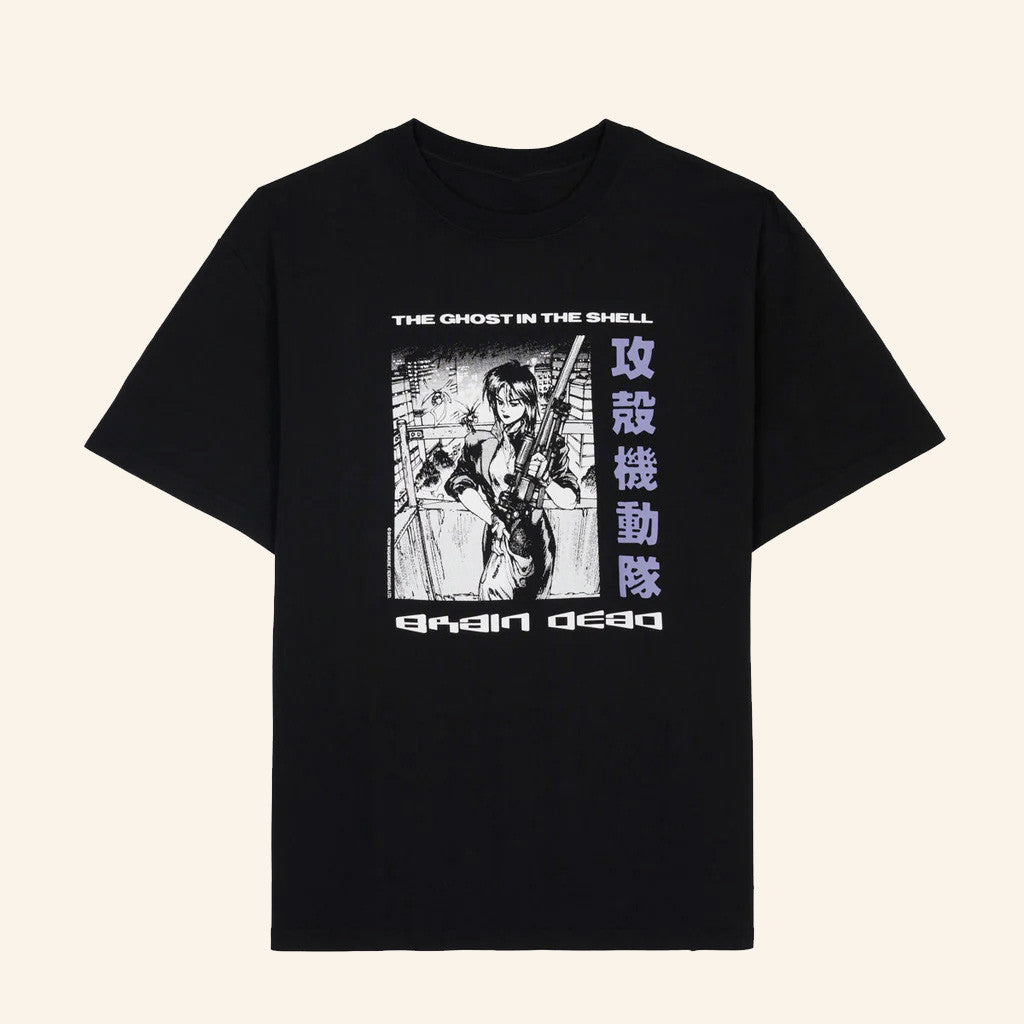 Wearebraindead Merch Brain Dead X Ghost In The Shell Black T-Shirt Gifts For Besties Wearebraindead Merch Brain Dead X Ghost In The Shell Black T-Shirt Gifts For Besties