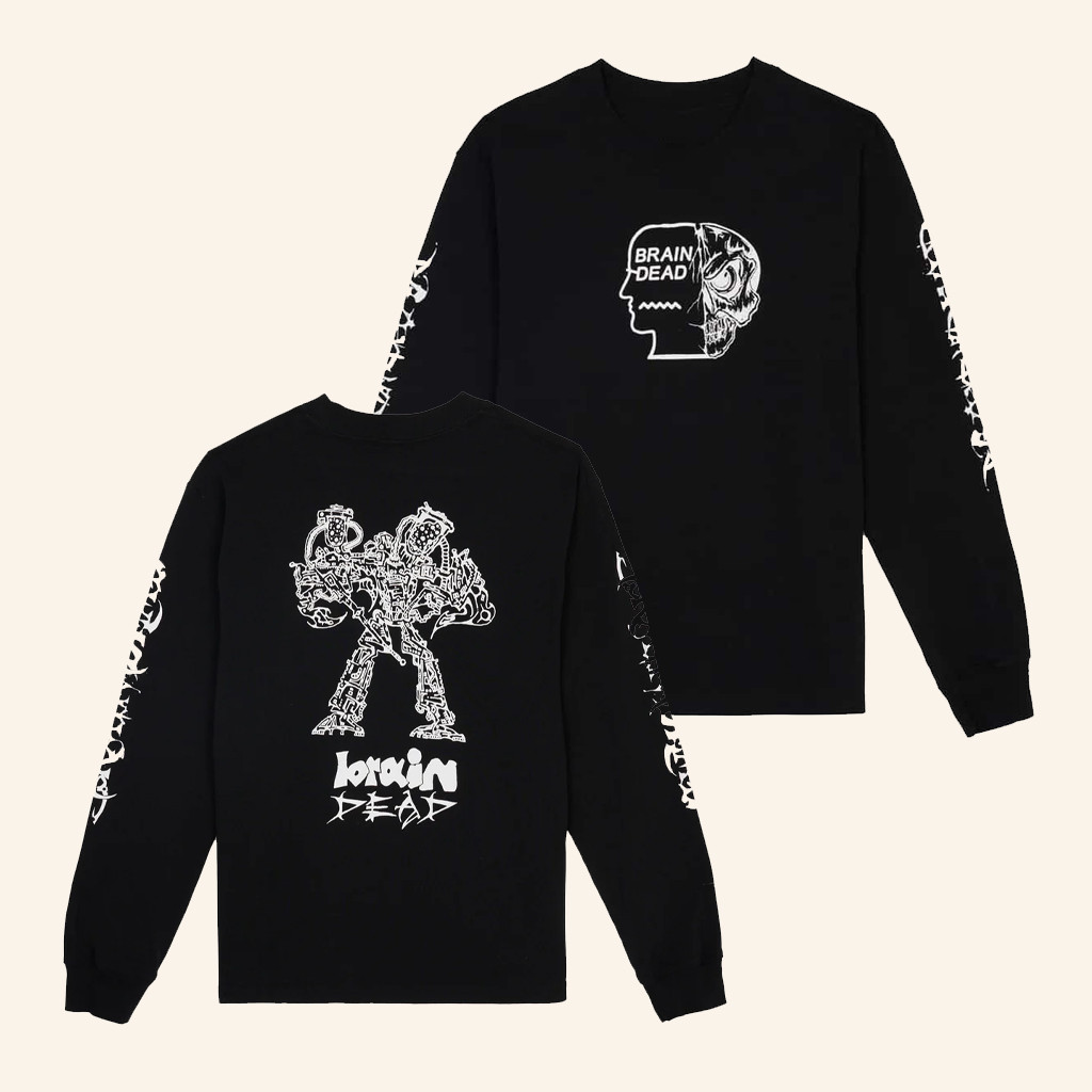 Wearebraindead Merch Skull Long Sleeve T-Shirt Xmas Gifts For Him