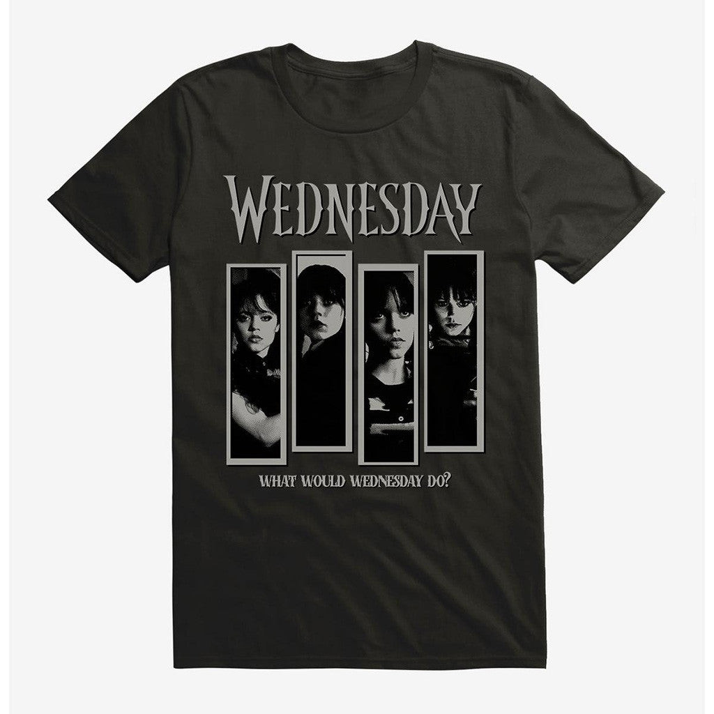 Wednesday Merch Wednesday What Would Wednesday Do Panels T-Shirt Gifts For Her Wednesday Merch Wednesday What Would Wednesday Do Panels T-Shirt Gifts For Her