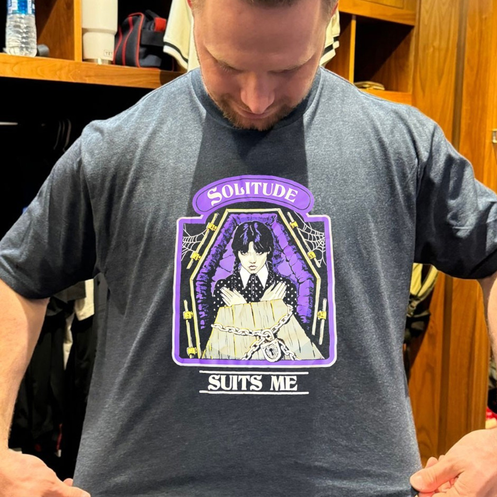 Wednesday Solitude Suits Me Graphic Shirt Birthday Gift For Husband