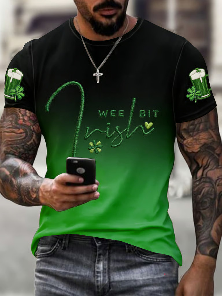 Wee Bit Irish T-Shirt St Paddys Day Shirts Unique St Patrick's Day Gifts