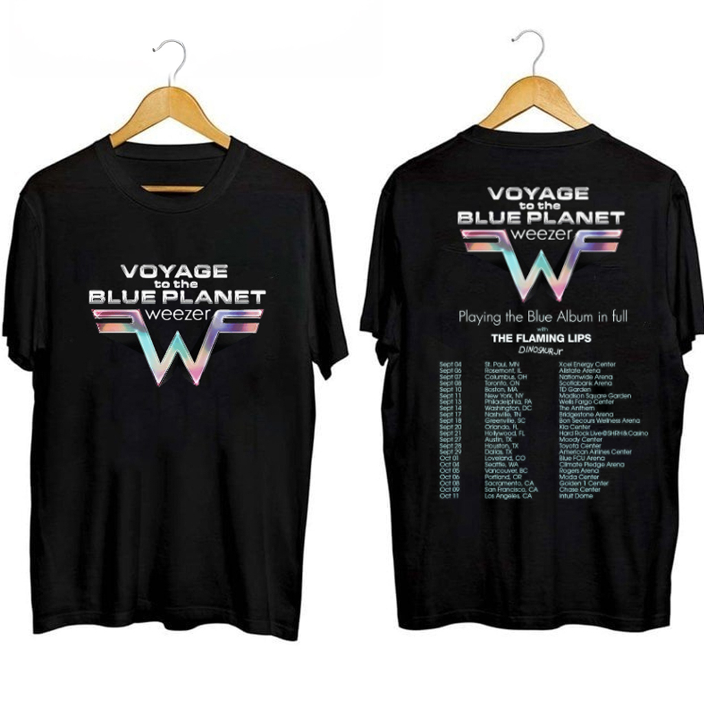 Weezer Tour 2024 Voyage To The Blue Shirt Weezer Merch Best Gifts For Rock Lovers Weezer Tour 2024 Voyage To The Blue Shirt Weezer Merch Best Gifts For Rock Lovers