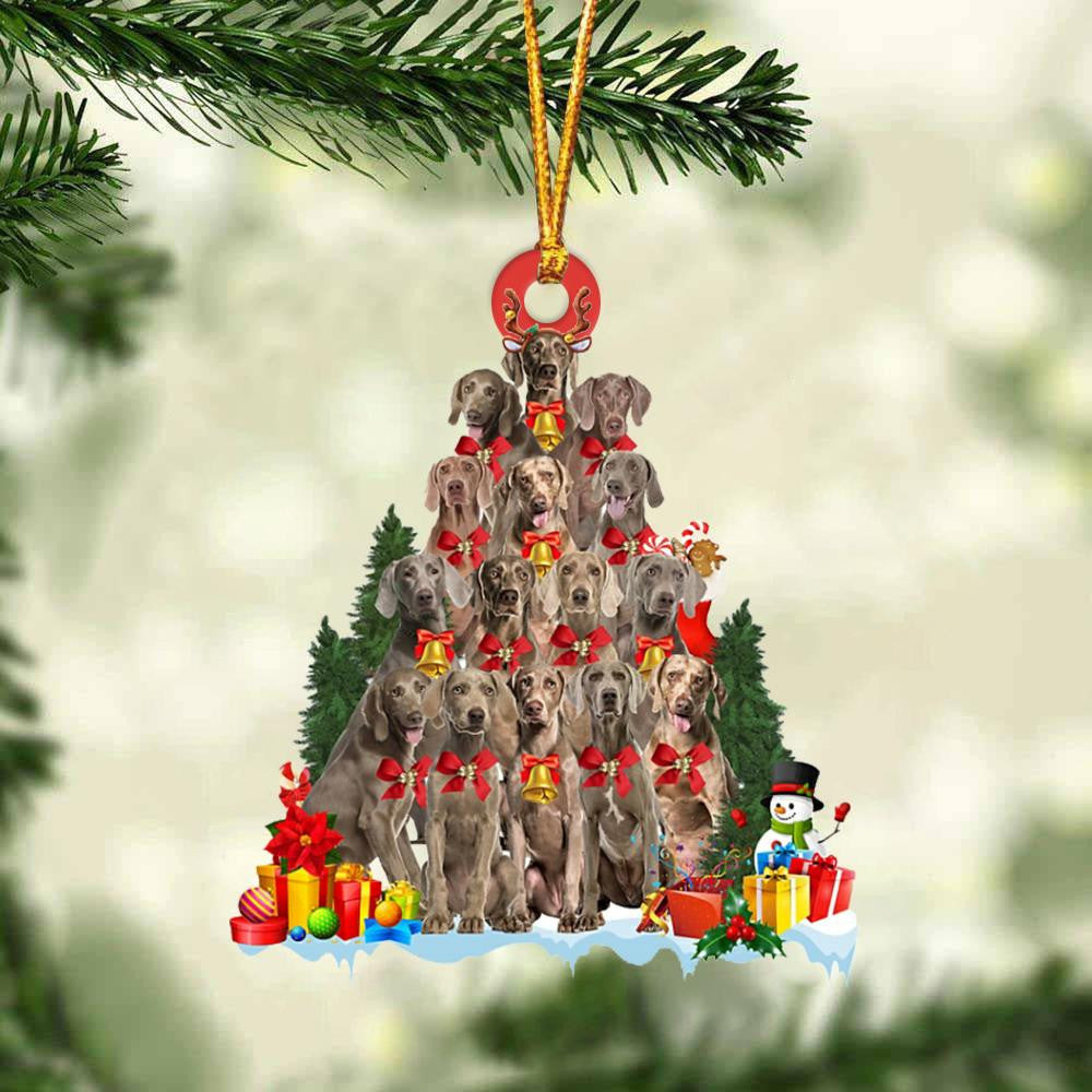 Weimaraner Dog Christmas Tree Ornament Dog Gifts Acrylic Ornament Dog Gifts Acrylic Ornament