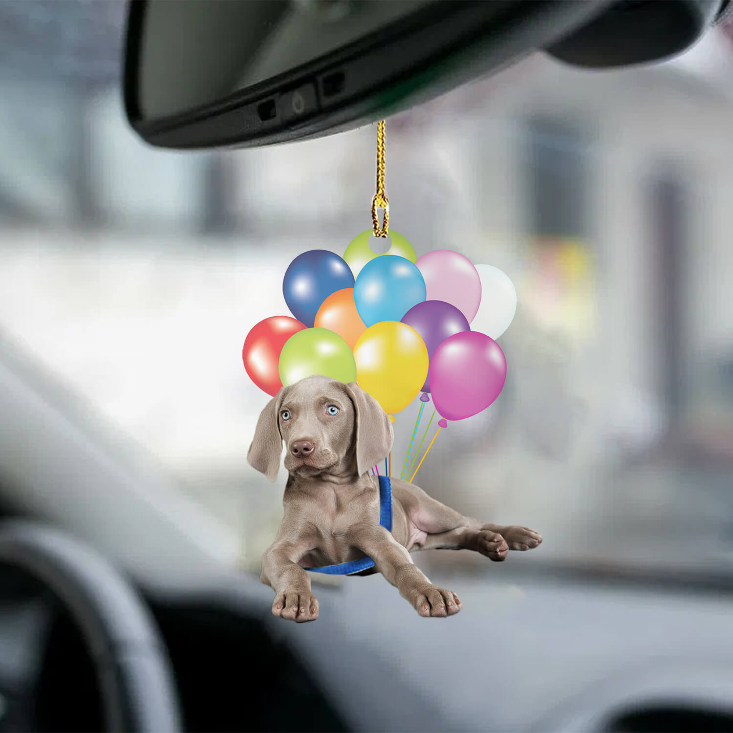 Weimaraner Fly With Bubbles Dog Hanging Ornament Dog Ornament Lasfour