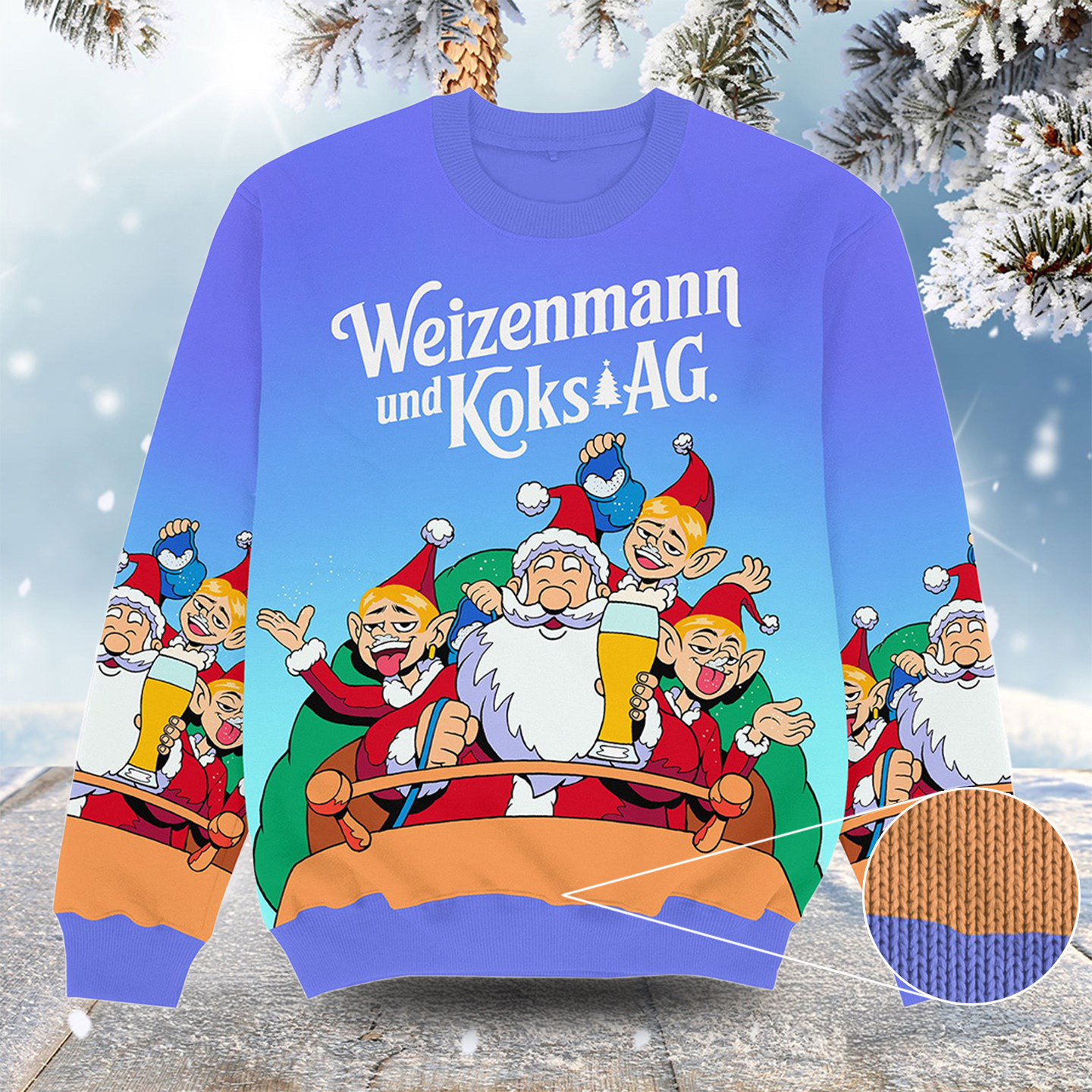 Weizenmann Und Koks Ag Christmas Ugly Sweater Funny Xmas Clothes Christmas Gifts For Siblings