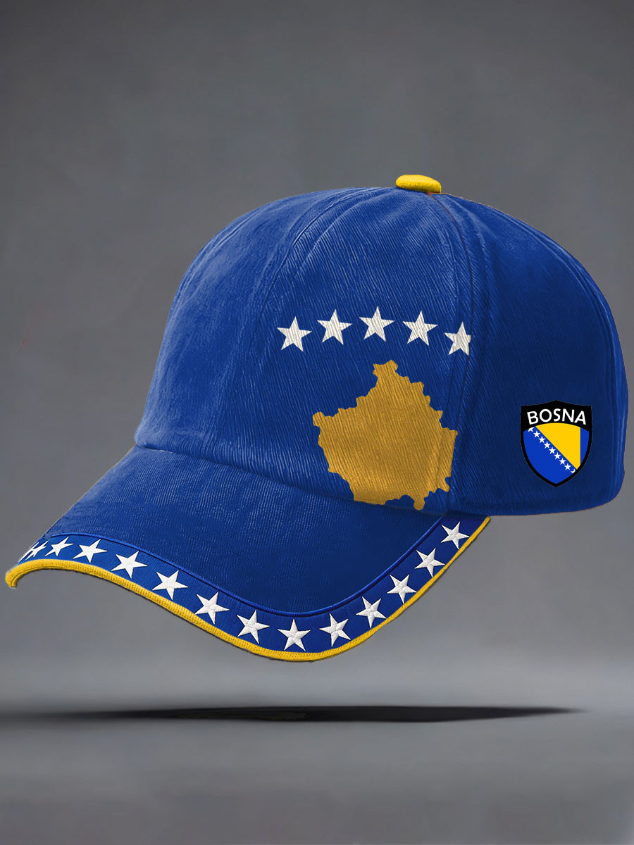 Welcome To Fifa World Cup 2026 Baseball Cap Bosnia Flag And Map Merch Fan Gift