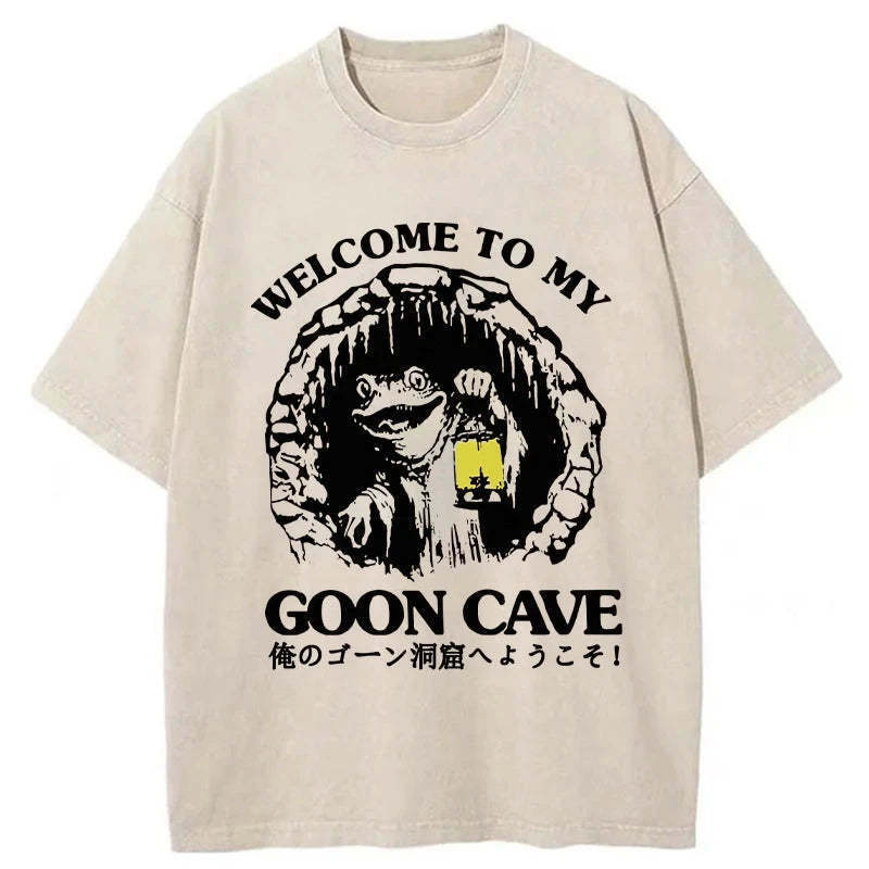 Welcome To My Dwelling Washed T-Shirt Soft Cotton Daily Wear Tee Gifts For Brother