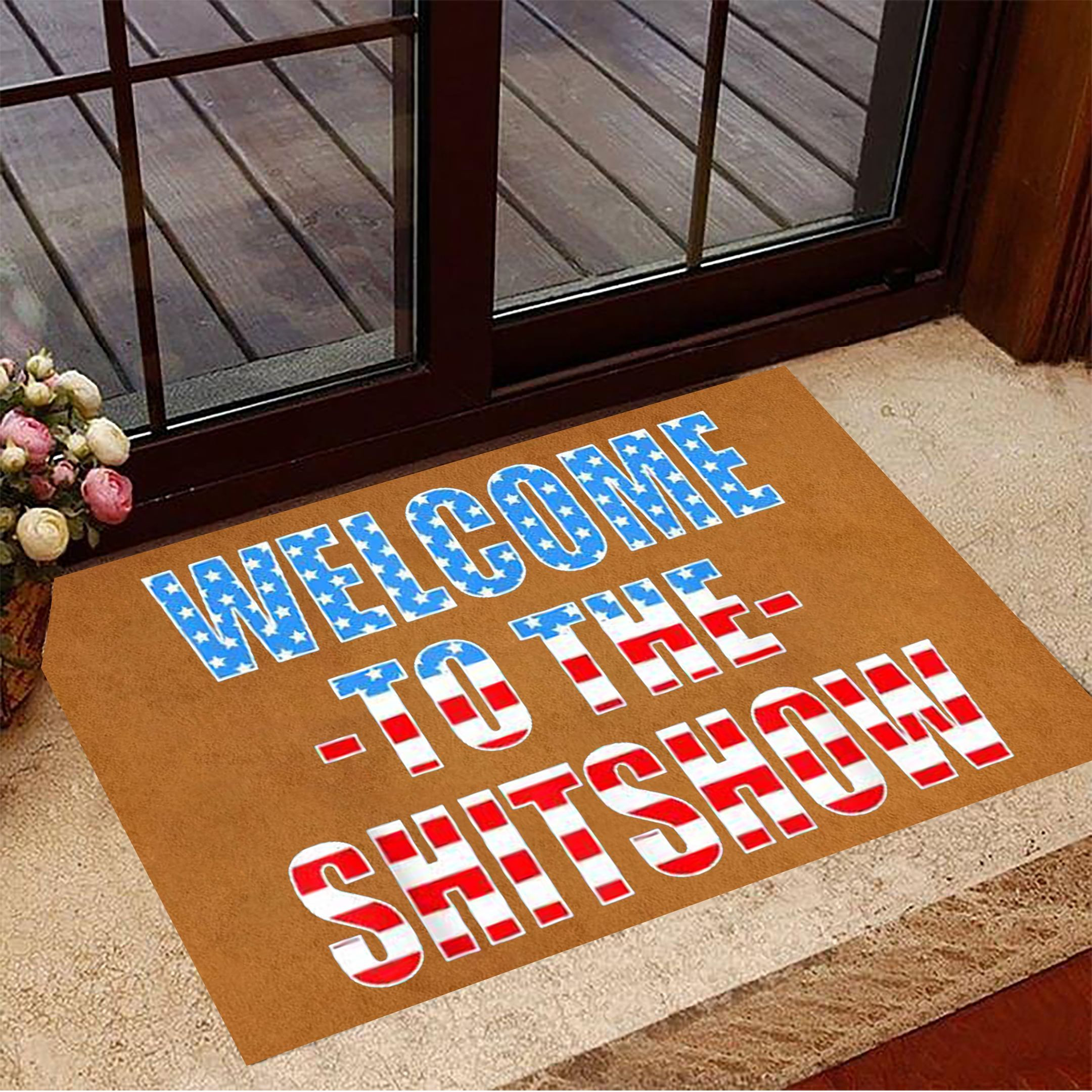 Welcome To The Shitshow Doormat Sayings Funny Welcome Mat Front Door Mat Indoor