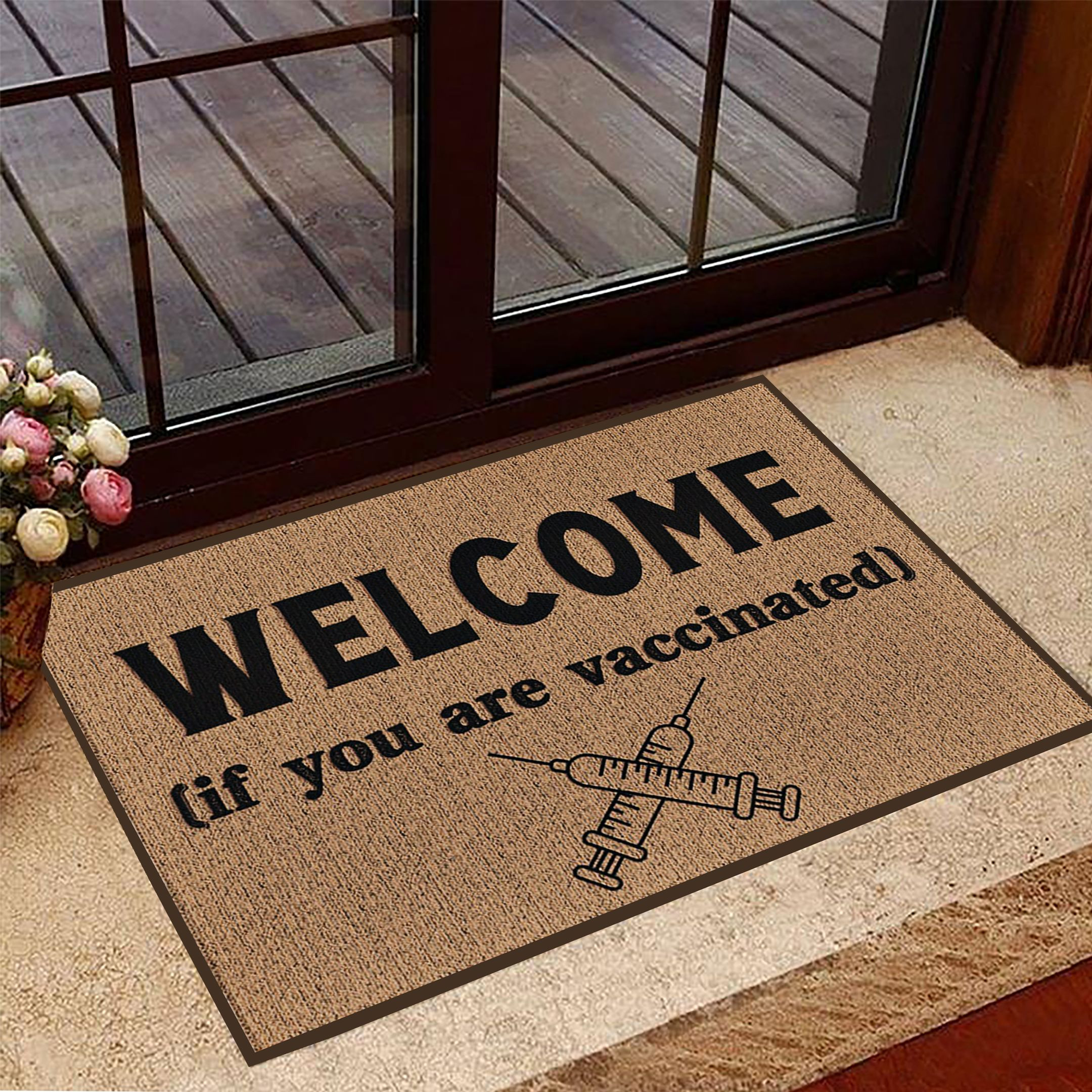 Welcome Vaccinated Doormat If You Vaccinated Welcome Mat Hilarious Best Gift 2025