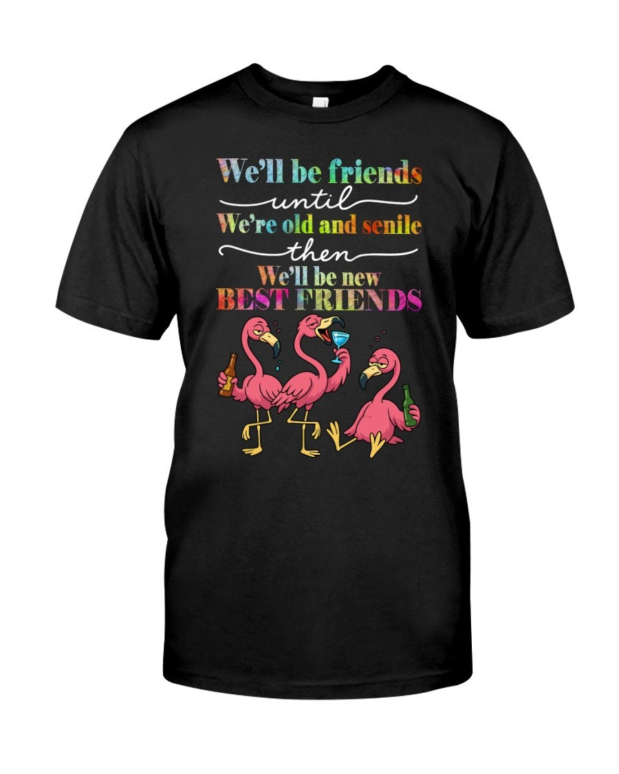 We'll Be Friends Until We're Old And Senile Then We'll Be New Best Friends Shirt Besties Gift
