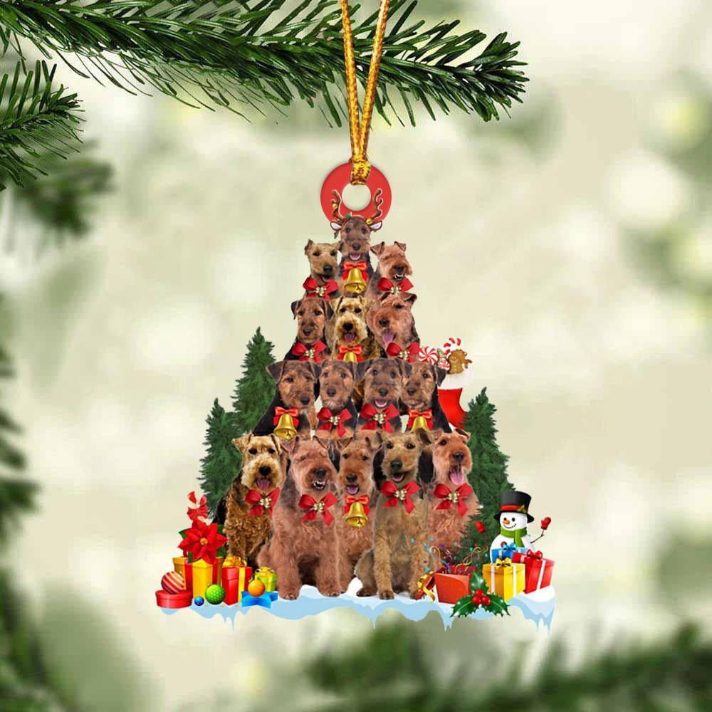 Welsh Terrier Dog Christmas Tree Ornament Dog Gifts Acrylic Ornament Dog Gifts Acrylic Ornament