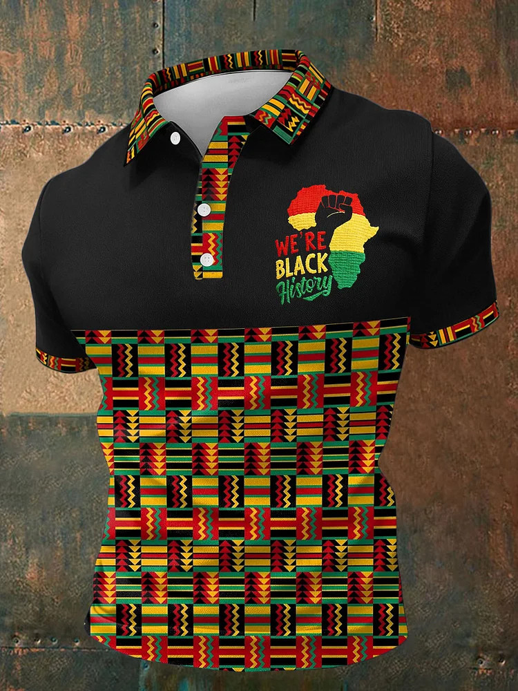 We're Black History Polo Shirt 161 Years Of Independence Clothing Gift For Dad
