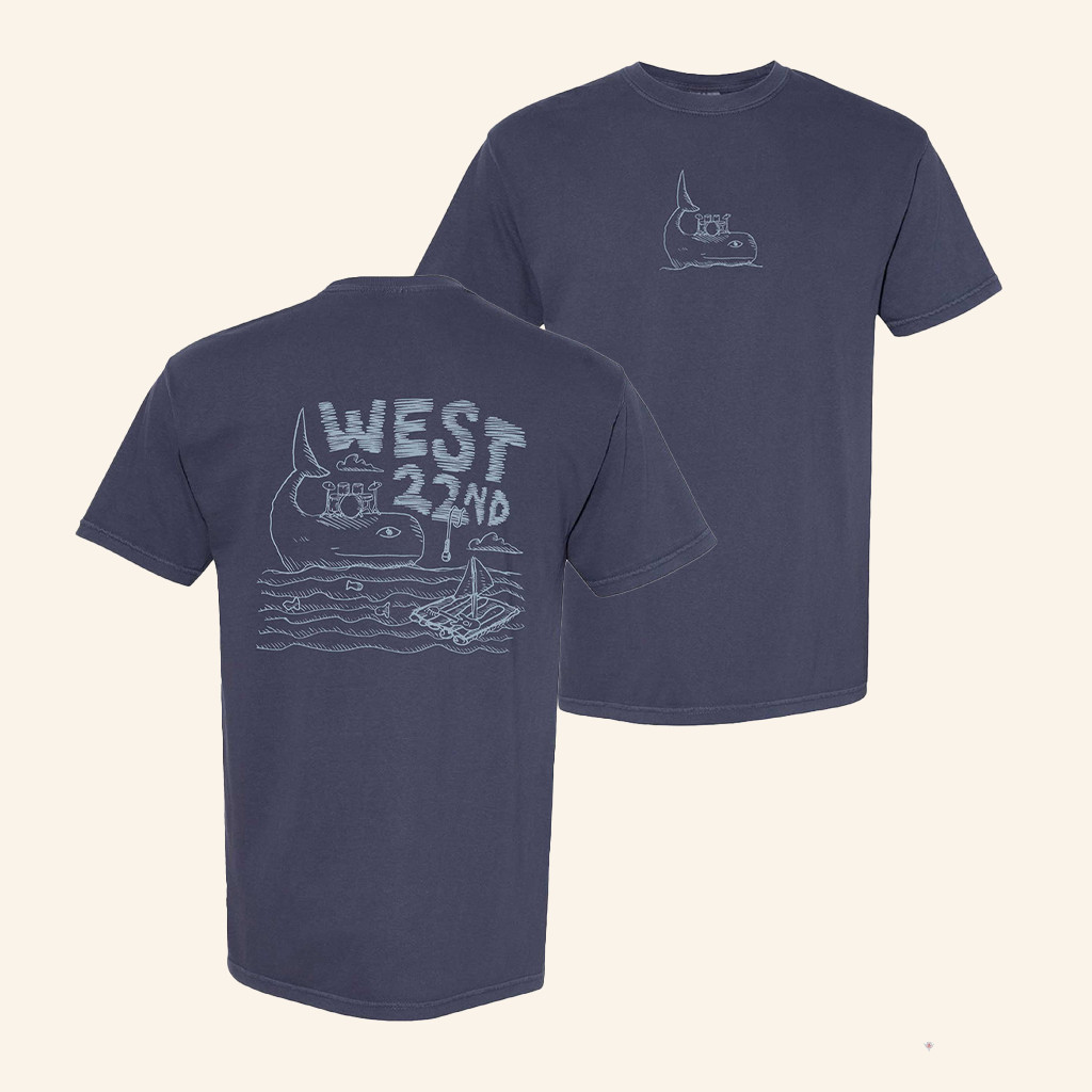 West 22Nd Merch Whale T-Shirt Music Lover Gift Ideas For Him