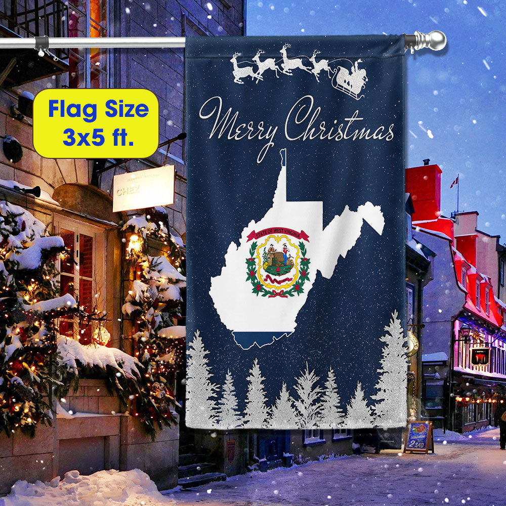 West Virginia Christmas Flag Christmas 2025