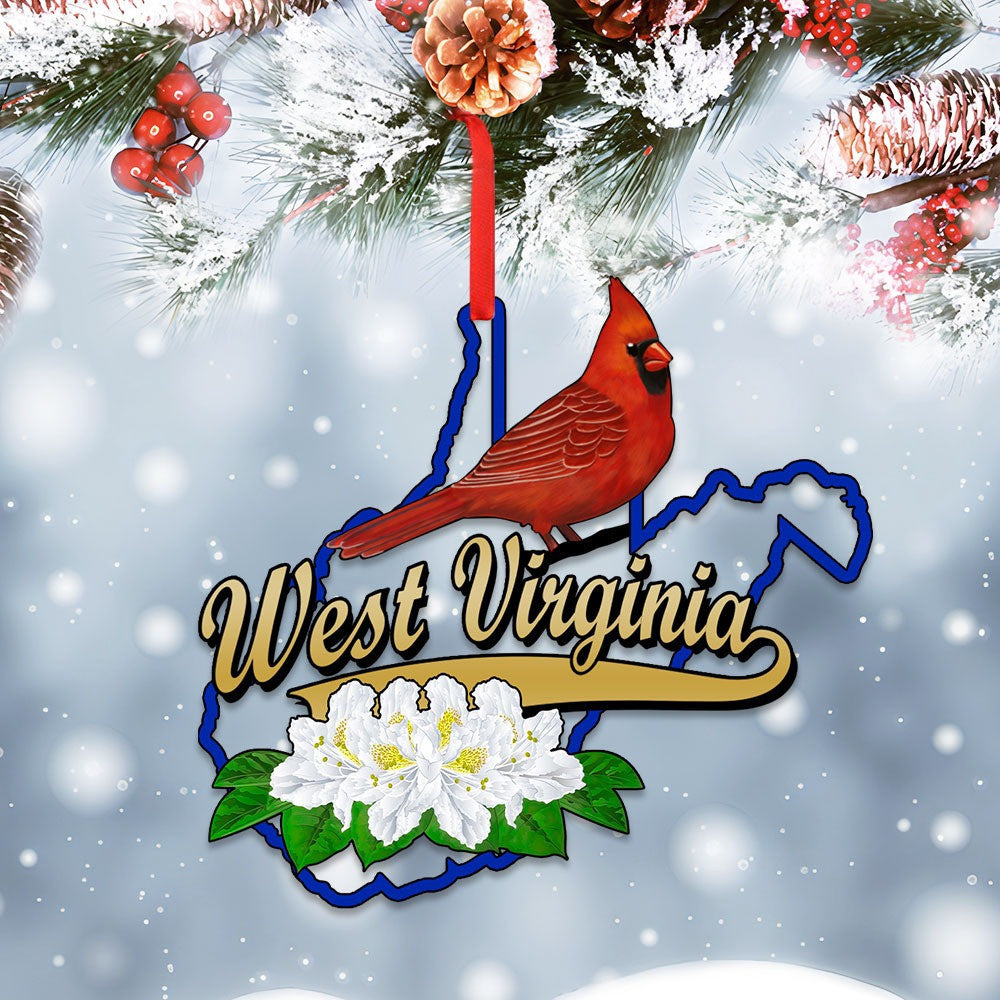 West Virginia Map Cardinal Christmas Ornament Xmas Tree Ornaments Patriotic Decor Ideas West Virginia Map Cardinal Christmas Ornament Xmas Tree Ornaments Patriotic Decor Ideas