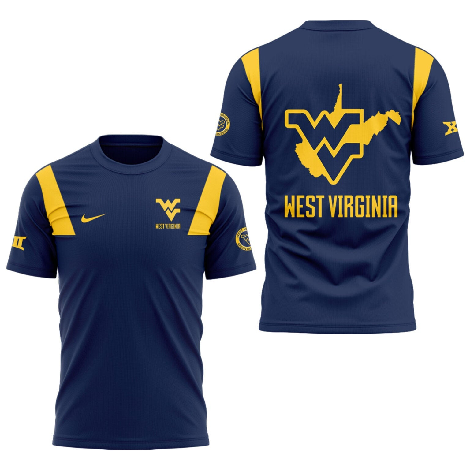West Virginia Mountaineers Baseball T-Shirt 2025 Navy WVU Merch Best Gifts For Fans